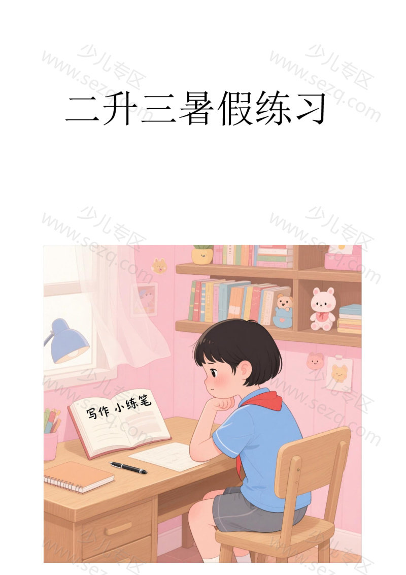 文档 二升三暑假作文仿写小练笔 的截图预览 1