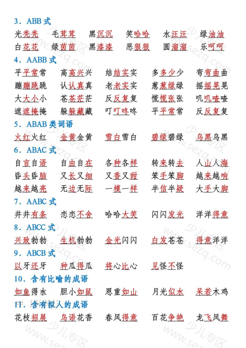 文档 25春二年级下册语文期末复习核心考点汇总 的截图预览 3