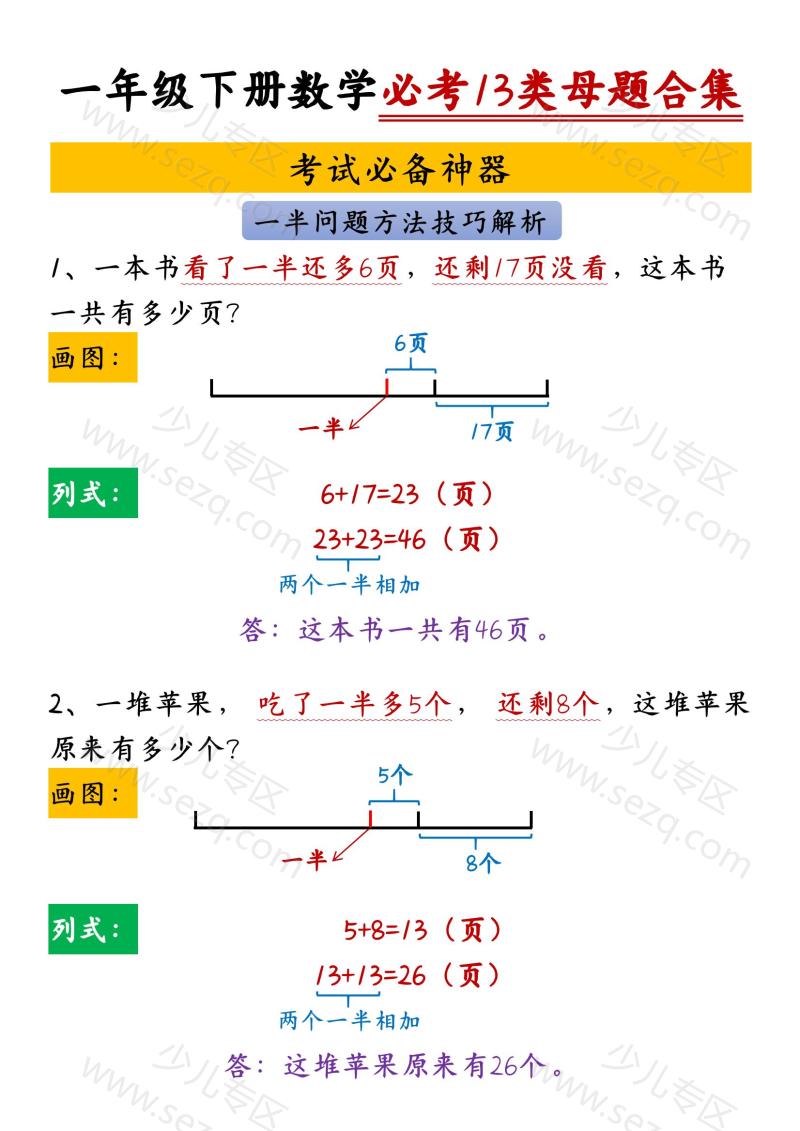 文档 一下数学必考13类母题合集 的截图预览 2