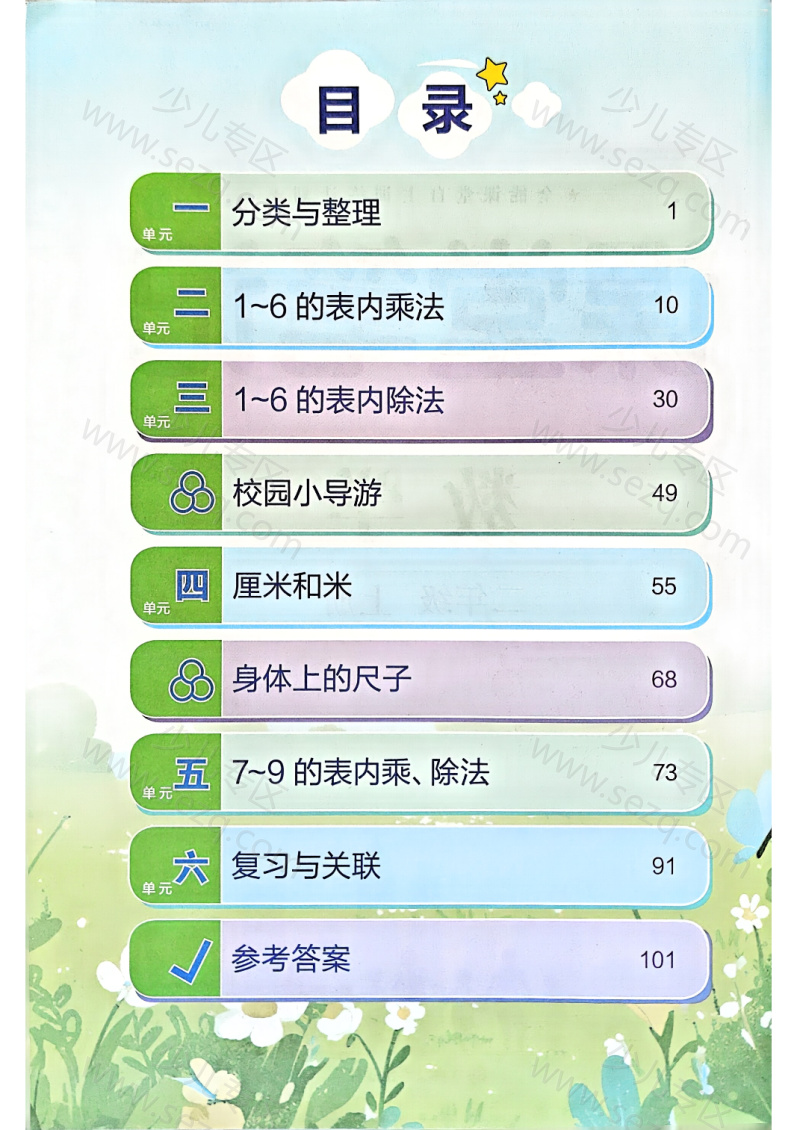 文档 25秋新版二年级上册数学人教版《课堂笔记》电子版，含教材习题答案 的截图预览 2