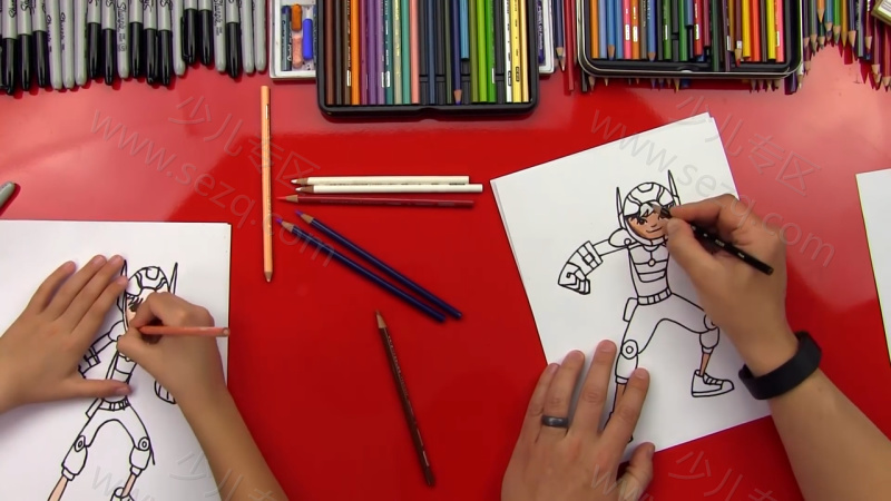 孩子的艺术中心 Art for kids Hub：How To Draw People的剧照截图4
