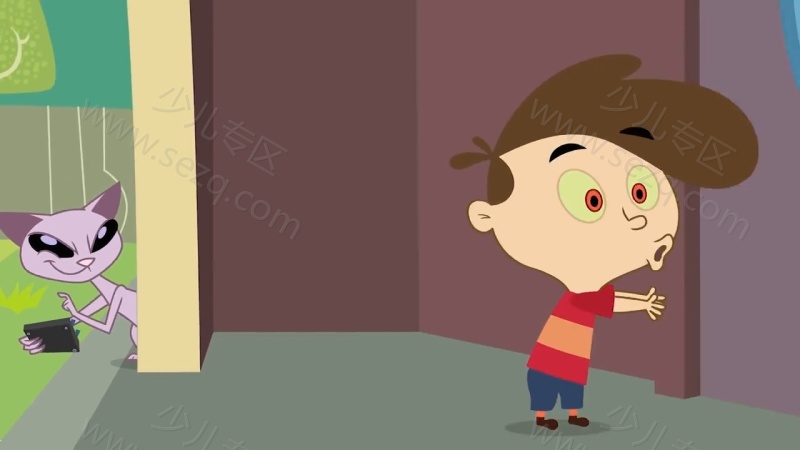 男孩和冤家猫的剧照截图3