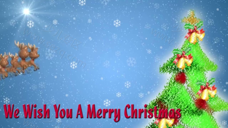 英文圣诞歌曲视频动画的剧照截图5